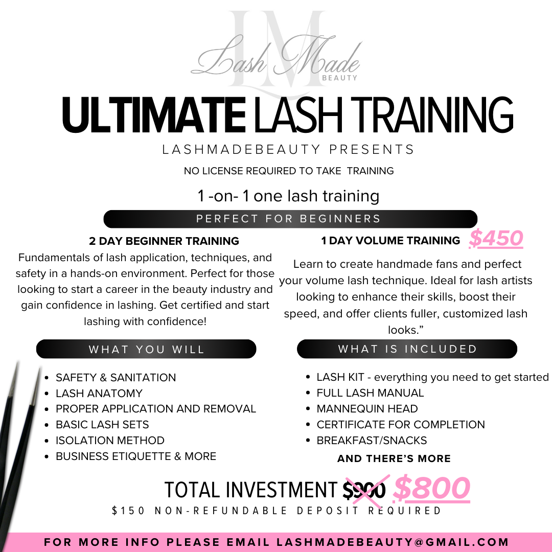 1 day volume lash training