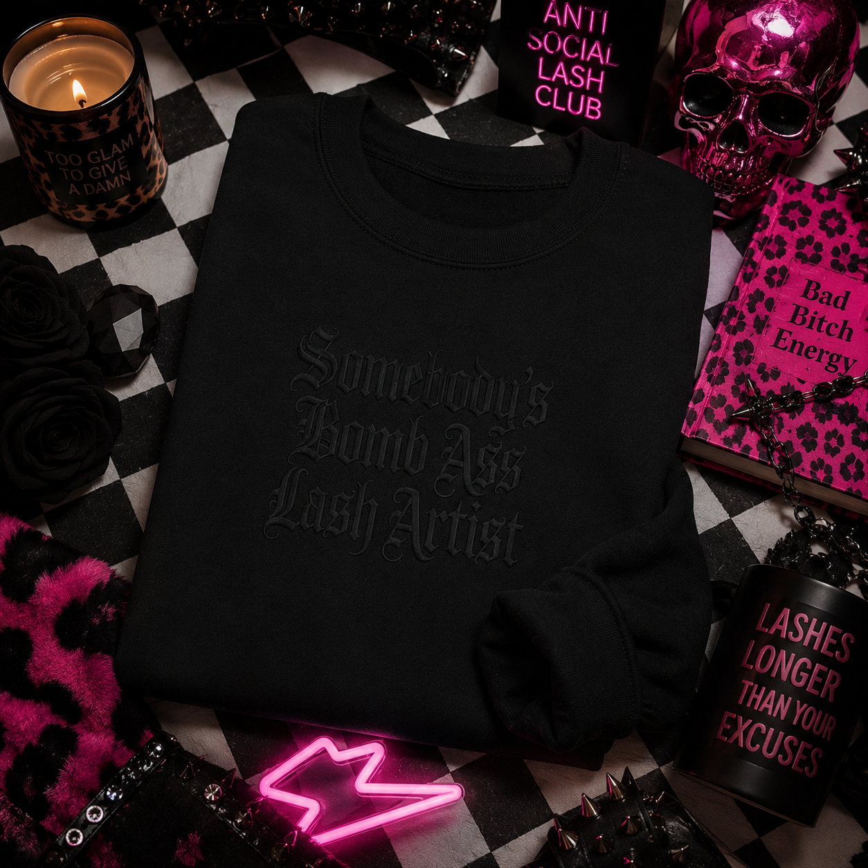 Lash Artist crewneck sweater