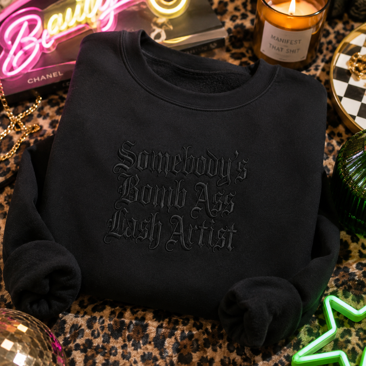 Lash Artist crewneck sweater