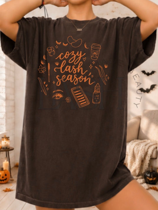 Cozy Lash Season Comfort Colors® T-Shirt | Lash Artist Fall Tee