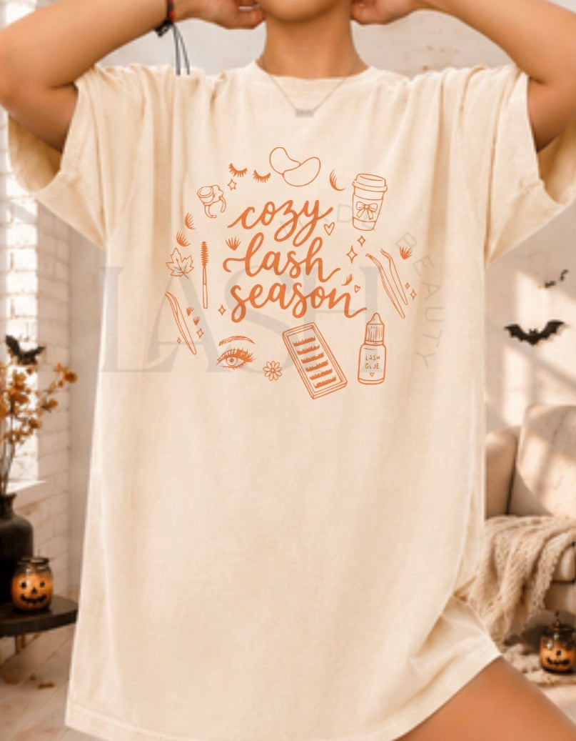 Cozy Lash Season Comfort Colors® T-Shirt | Lash Artist Fall Tee