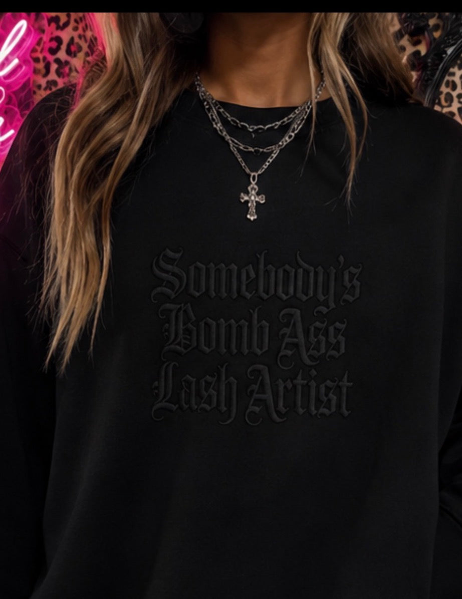 Lash Artist crewneck sweater