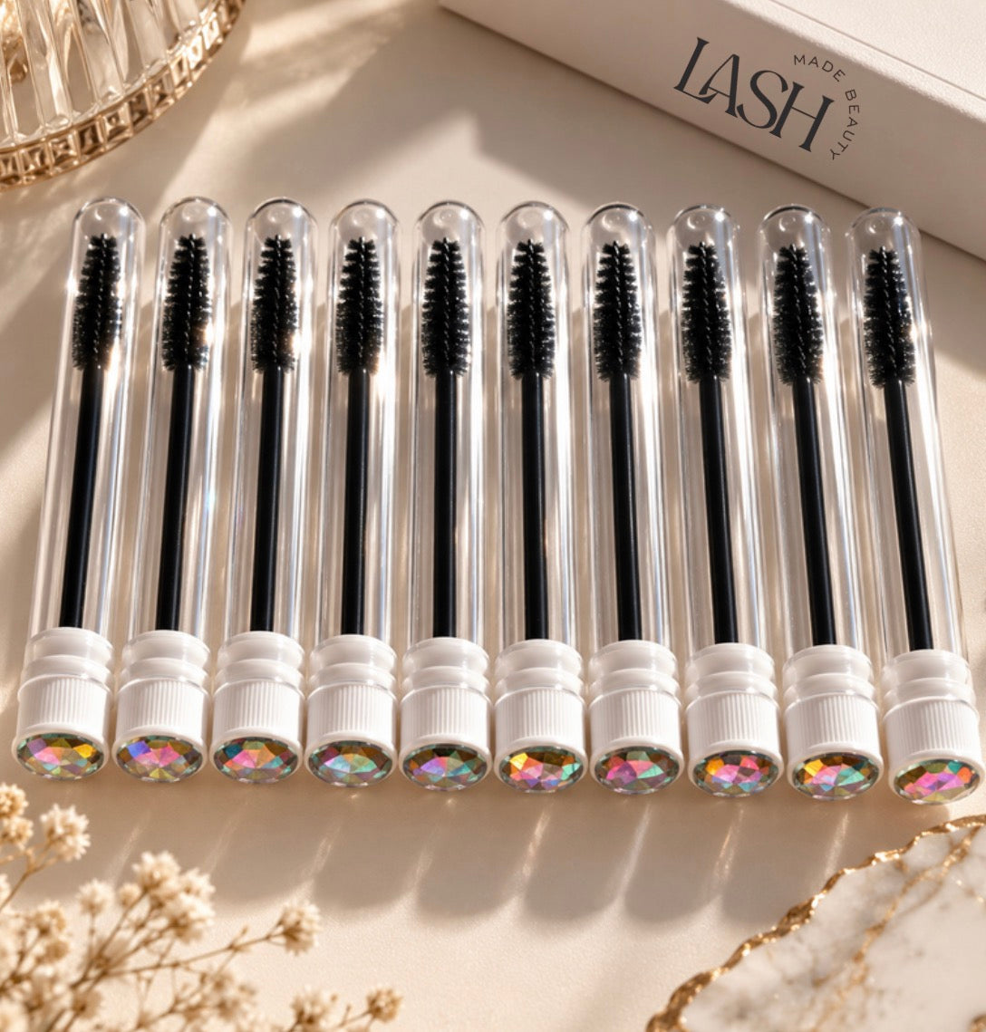 Bulk mascara wands/lash brushes