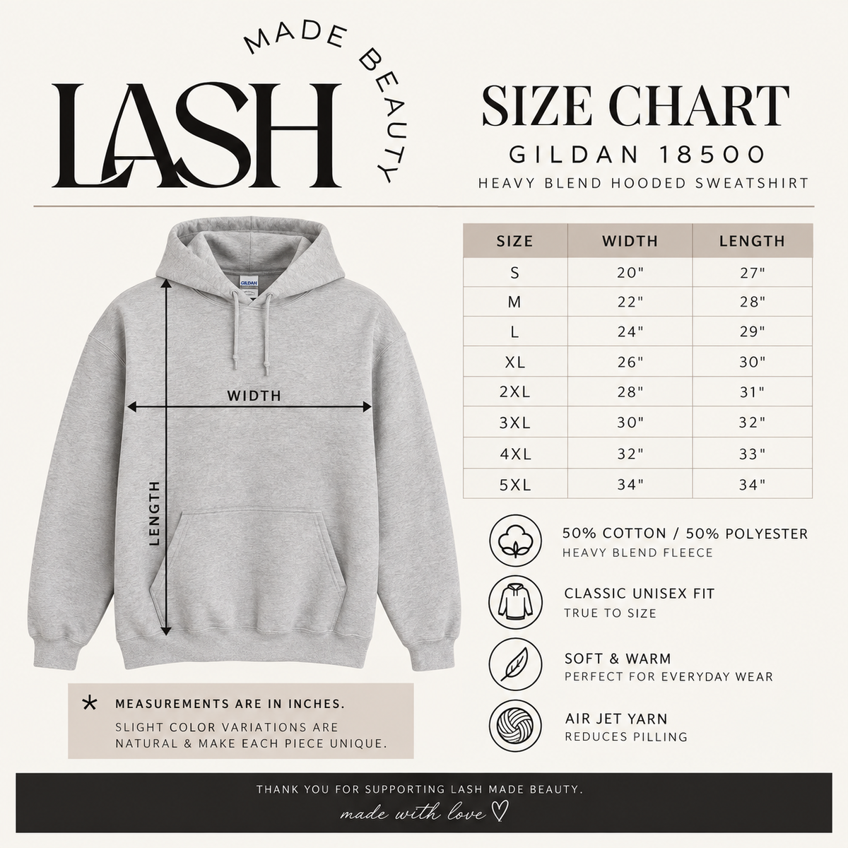 Lash artist hoodie