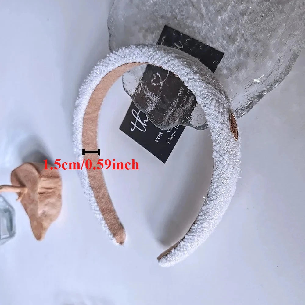 1.5 or 2cm Wide New  Elegant Bezel Retro Women Headband Girls Hair Bands Hairband Hoop for Wedding Party Holiday Hair Accessori