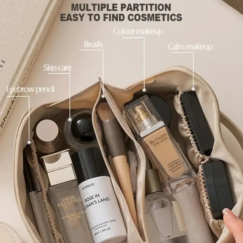 Makeup Bag Portable Large Capacity Beauty and Skincare Storage Bag High Appearance Level Waterproof Clutch Bag