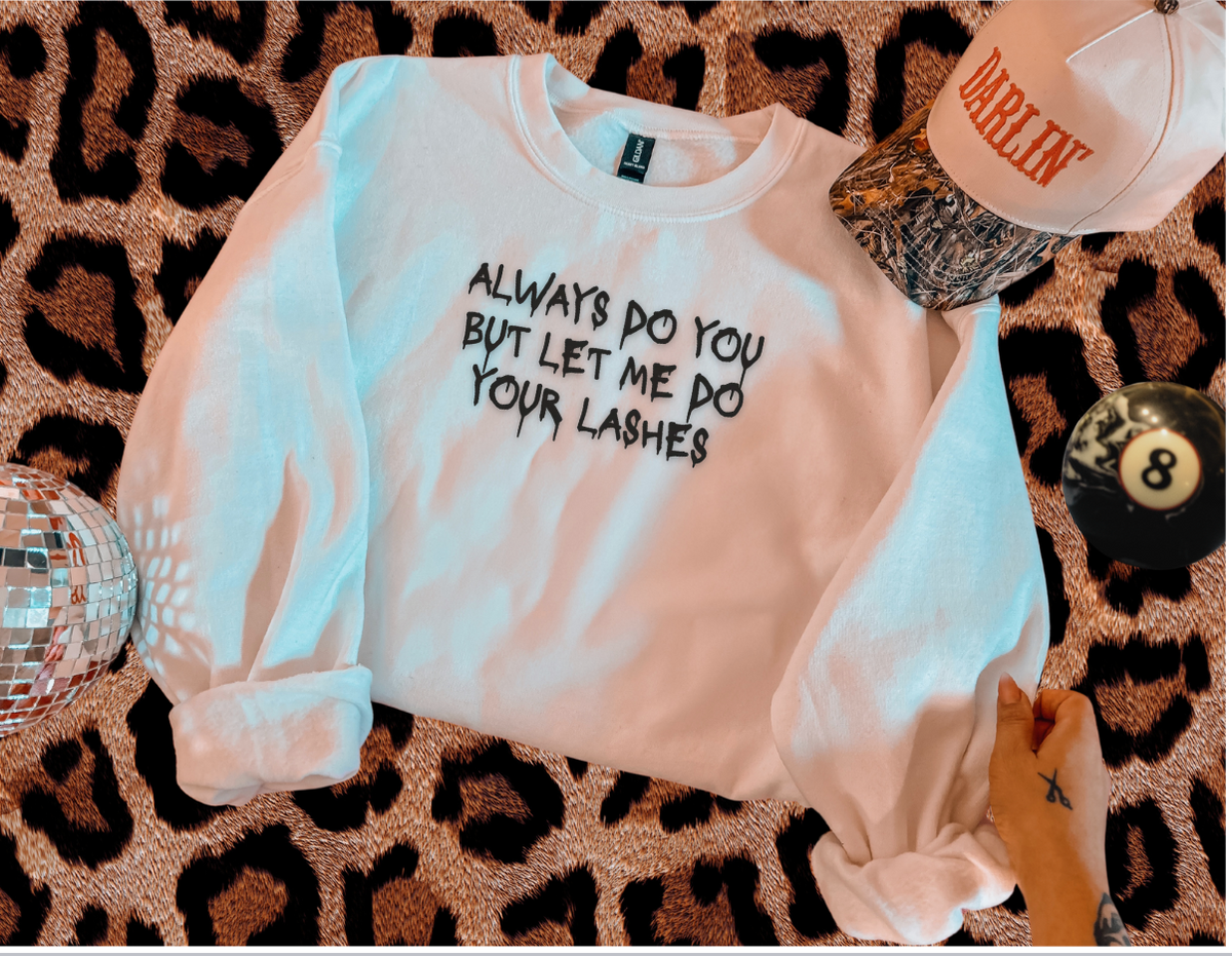 lash artist crewneck