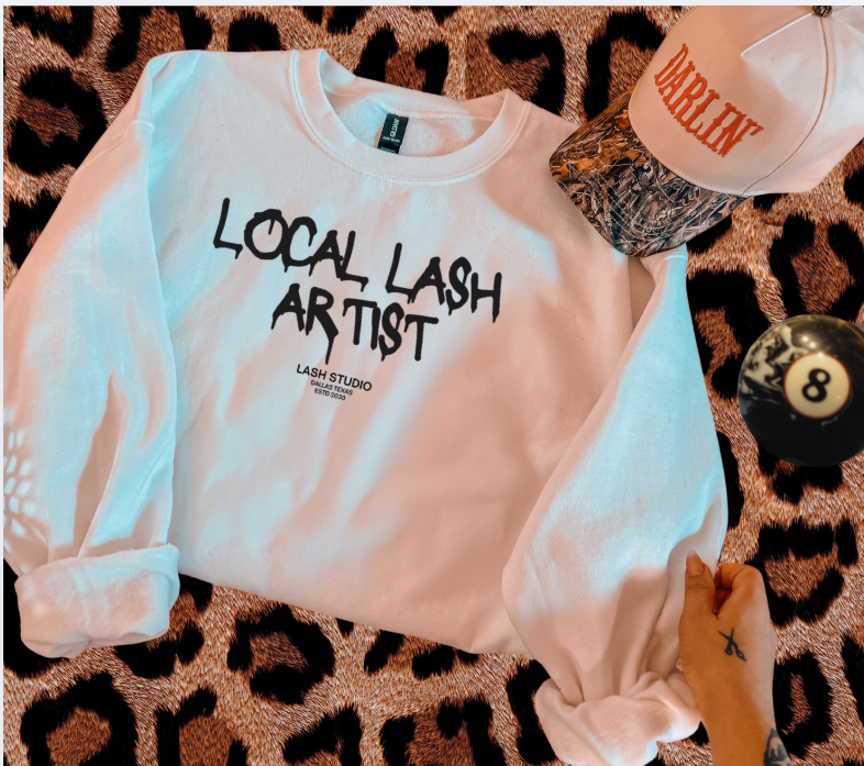 LOCAL LASH ARTIST Crewneck Sweatshirt