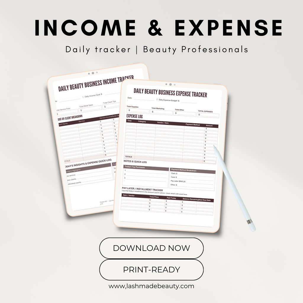 Daily and weekly financial tracker worksheet bundle